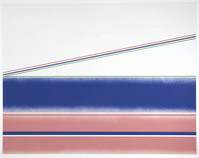 RdW G 029
          <br/>
          Two green lines/green bow
          <br/>
          <em>Antonakos, Stephen (1926)</em>